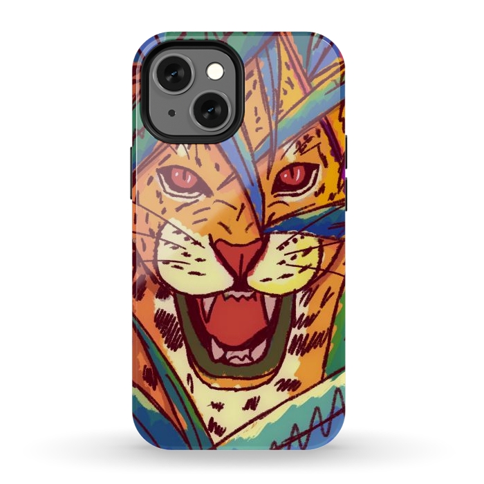iPhone 12 mini StrongFit The jungle cat by Steve Wade (Swade)