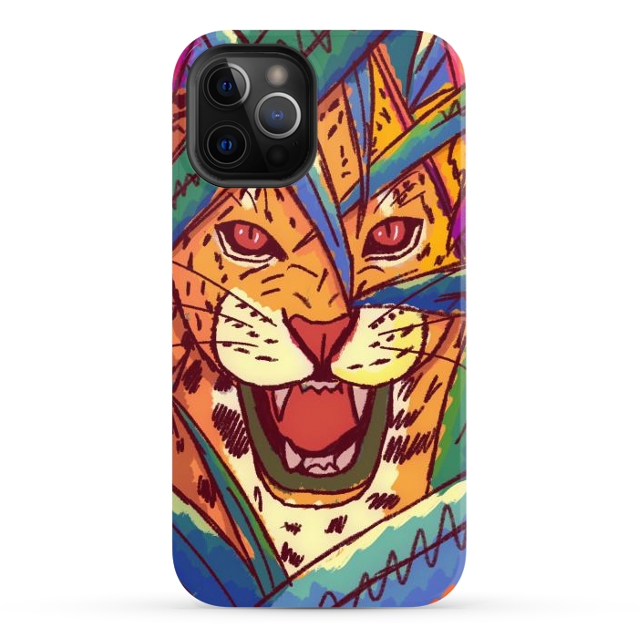 iPhone 12 Pro Max StrongFit The jungle cat by Steve Wade (Swade)