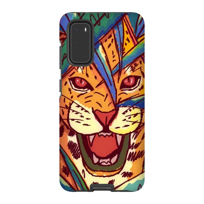 Galaxy S20 StrongFit The jungle cat by Steve Wade (Swade)