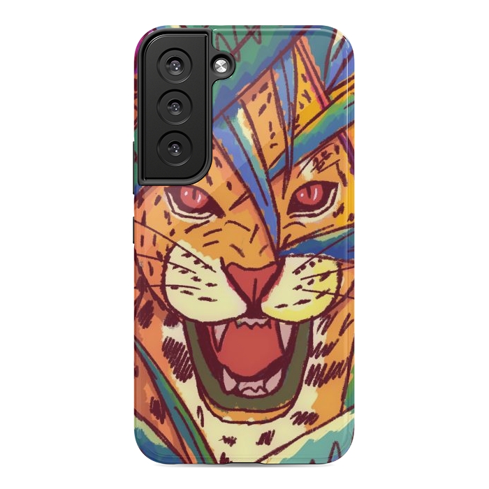 Galaxy S22 StrongFit The jungle cat by Steve Wade (Swade)