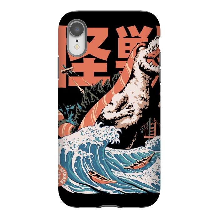 iPhone Xr StrongFit Dino Sushi by Ilustrata