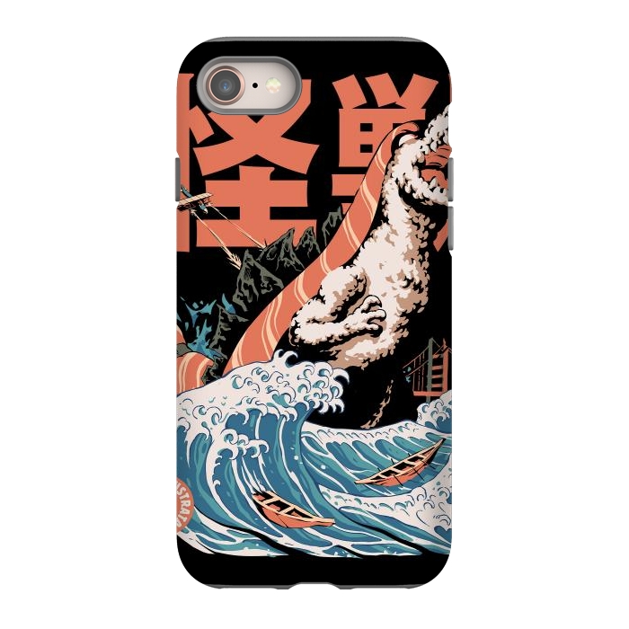 iPhone SE StrongFit Dino Sushi by Ilustrata