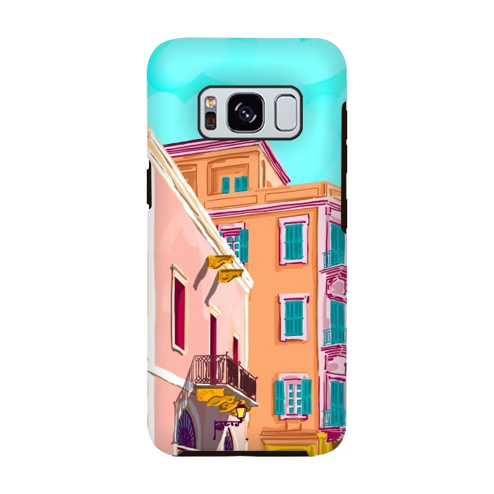 Galaxy S8 StrongFit Colorful Houses by Uma Prabhakar Gokhale