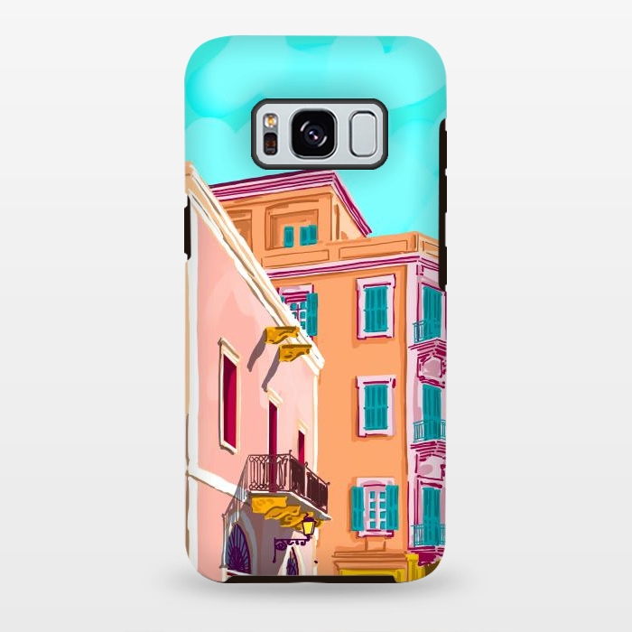 Galaxy S8 plus StrongFit Colorful Houses by Uma Prabhakar Gokhale