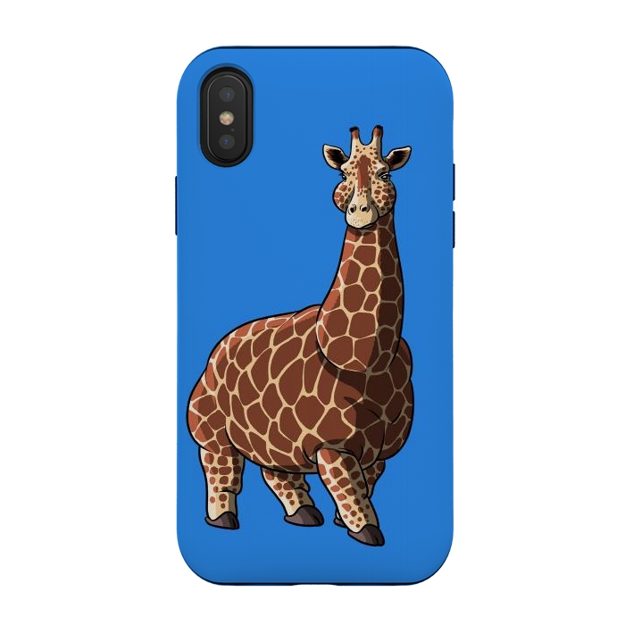 iPhone Xs / X StrongFit Fat giraffe by Alberto