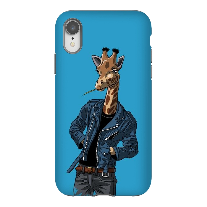 iPhone Xr StrongFit Rock giraffe by Alberto