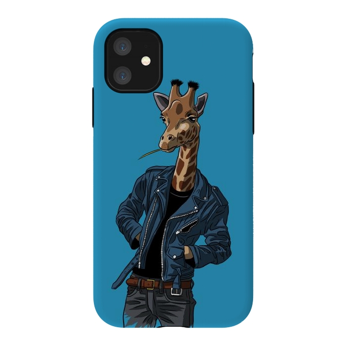 iPhone 11 StrongFit Rock giraffe by Alberto