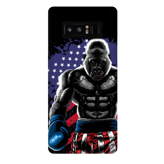 Galaxy Note 8 StrongFit Gorilla boxing by Alberto