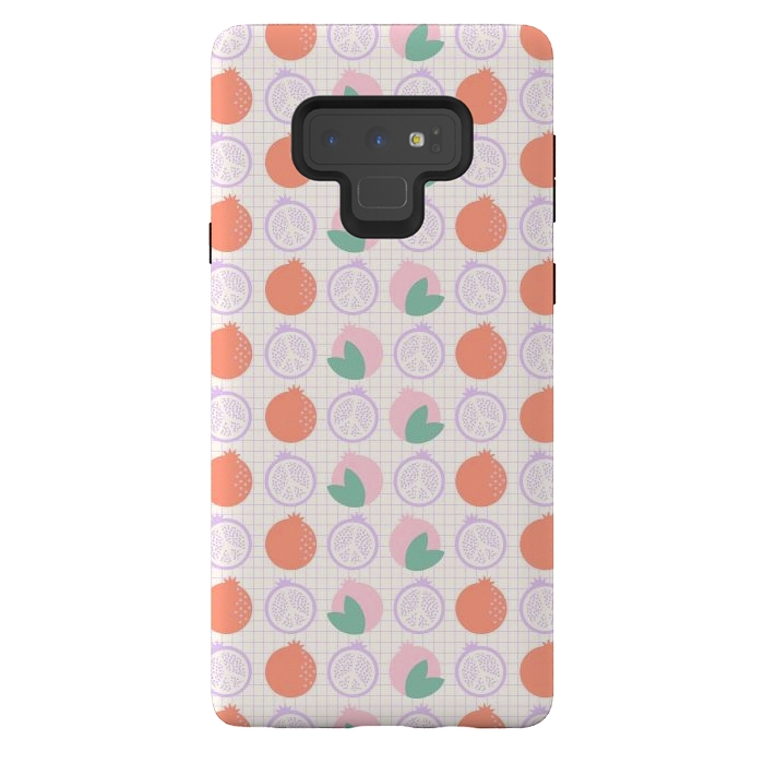 Galaxy Note 9 StrongFit Pastels Peaceful Pomegranate by ArtPrInk