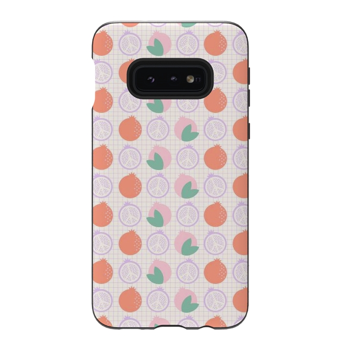 Galaxy S10e StrongFit Pastels Peaceful Pomegranate by ArtPrInk