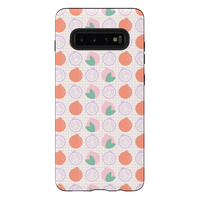 Galaxy S10 plus StrongFit Pastels Peaceful Pomegranate by ArtPrInk