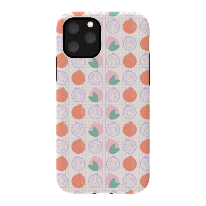iPhone 11 Pro StrongFit Pastels Peaceful Pomegranate by ArtPrInk