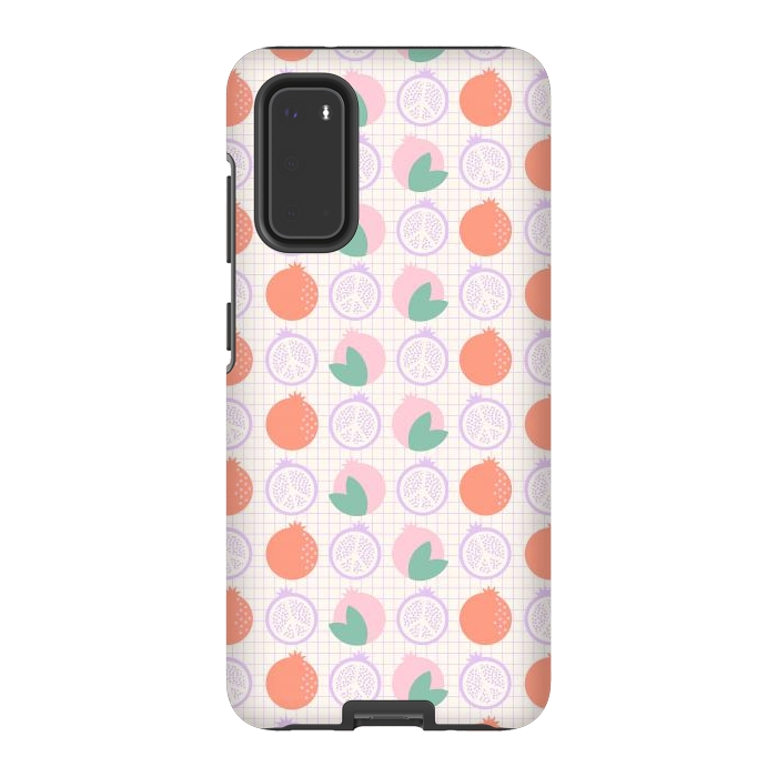 Galaxy S20 StrongFit Pastels Peaceful Pomegranate by ArtPrInk