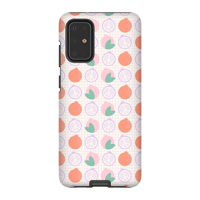 Galaxy S20 Plus StrongFit Pastels Peaceful Pomegranate by ArtPrInk
