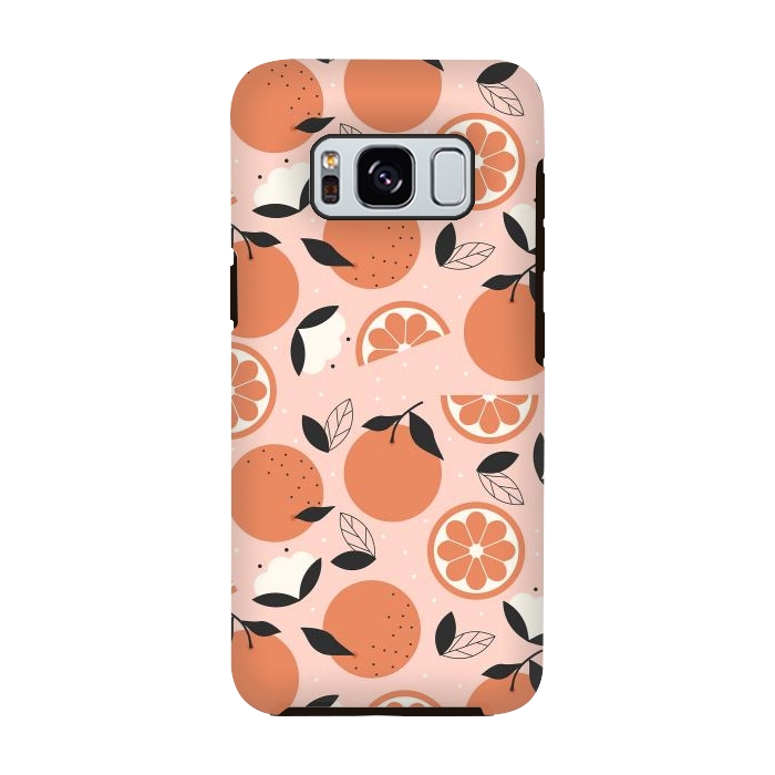 Galaxy S8 StrongFit Oranges by ArtPrInk