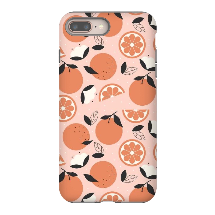 iPhone 8 plus StrongFit Oranges by ArtPrInk