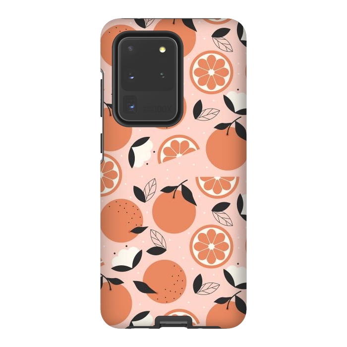 Galaxy S20 Ultra StrongFit Oranges by ArtPrInk