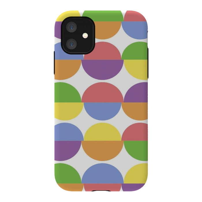 iPhone 11 StrongFit Colorful Moons by Martina