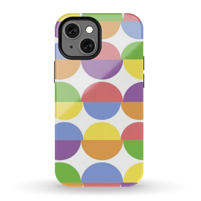 iPhone 12 mini StrongFit Colorful Moons by Martina