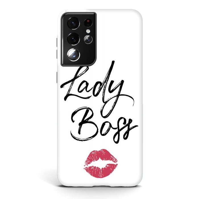 Galaxy S21 ultra StrongFit Lady Boss Kiss by Martina