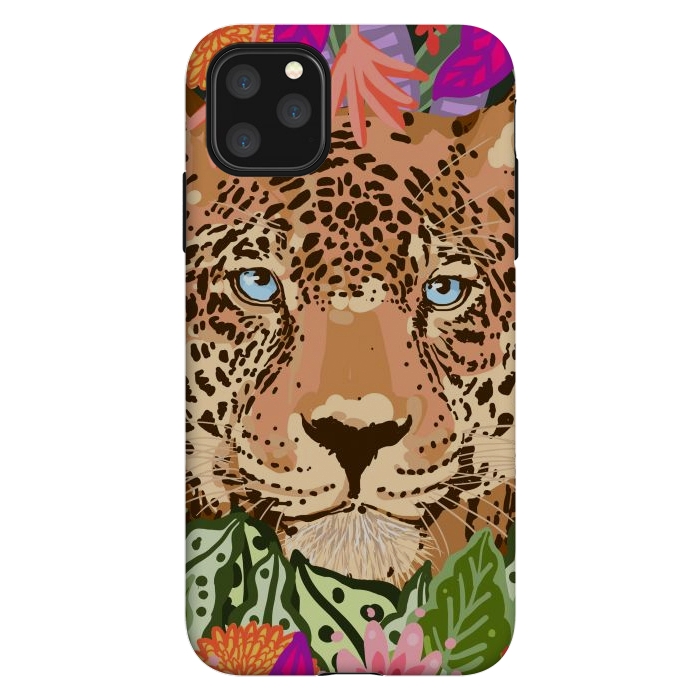 iPhone 11 Pro Max StrongFit Peek A Boo Leopard by Uma Prabhakar Gokhale