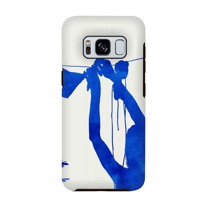 Galaxy S8 StrongFit Blue Nude Vacay Matisse by Uma Prabhakar Gokhale