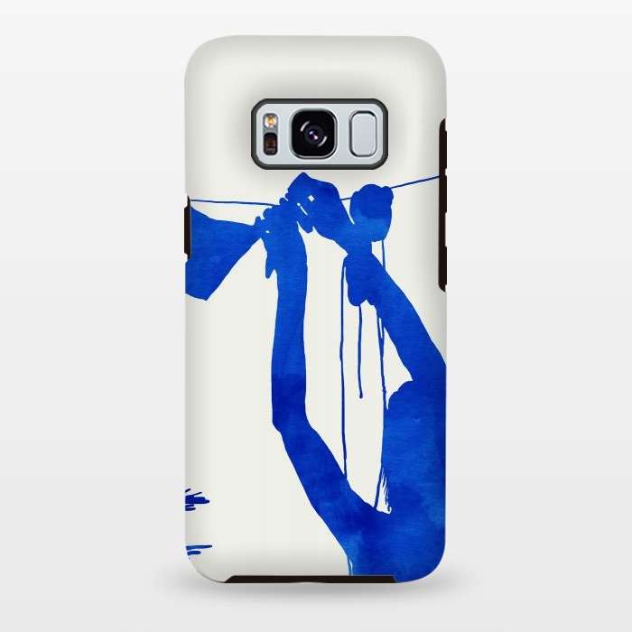 Galaxy S8 plus StrongFit Blue Nude Vacay Matisse by Uma Prabhakar Gokhale