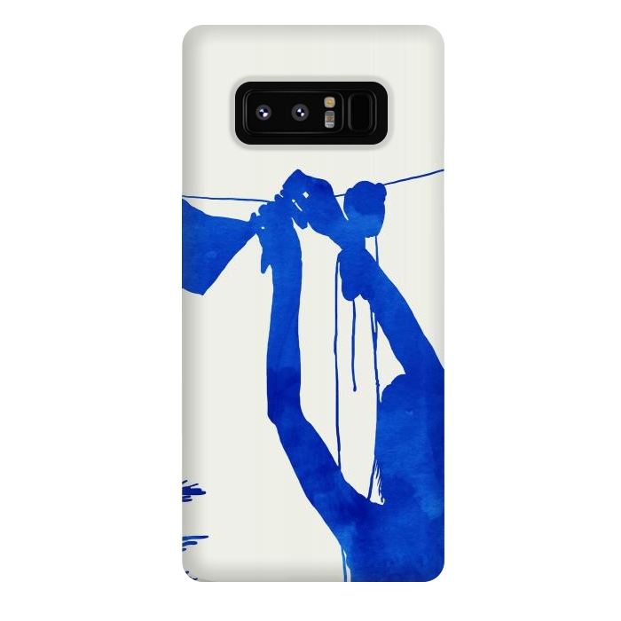 Galaxy Note 8 StrongFit Blue Nude Vacay Matisse by Uma Prabhakar Gokhale