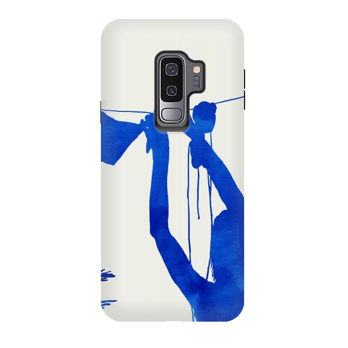 Galaxy S9 plus StrongFit Blue Nude Vacay Matisse by Uma Prabhakar Gokhale