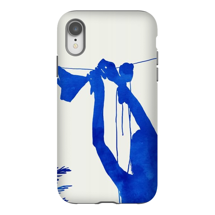 iPhone Xr StrongFit Blue Nude Vacay Matisse by Uma Prabhakar Gokhale