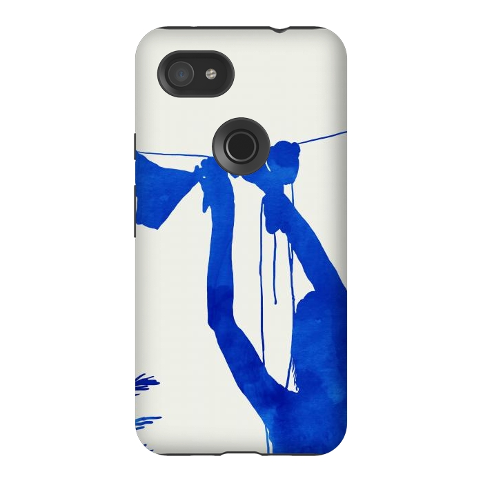 Pixel 3AXL StrongFit Blue Nude Vacay Matisse by Uma Prabhakar Gokhale