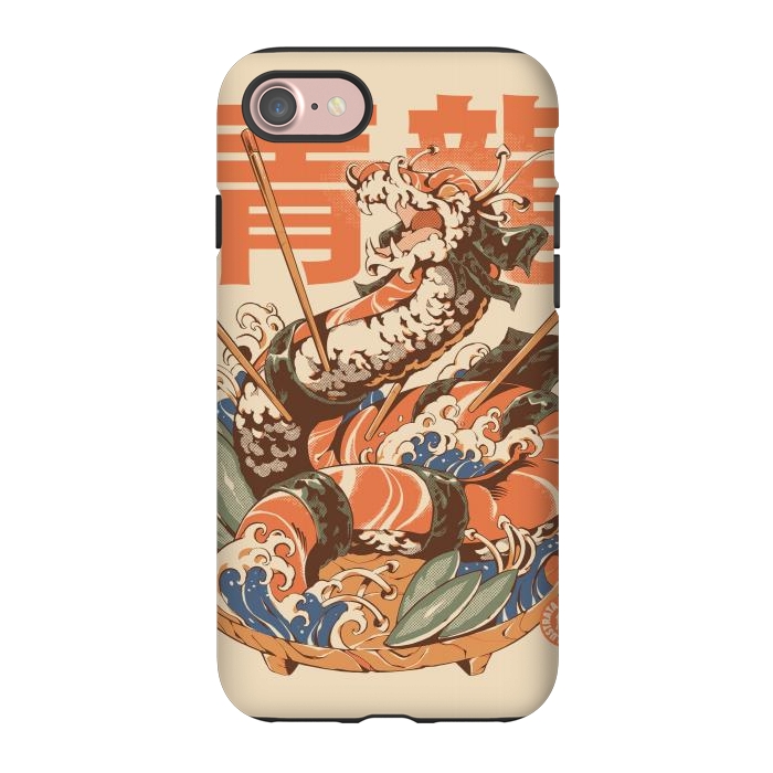 iPhone 7 StrongFit Dragon Sushi by Ilustrata