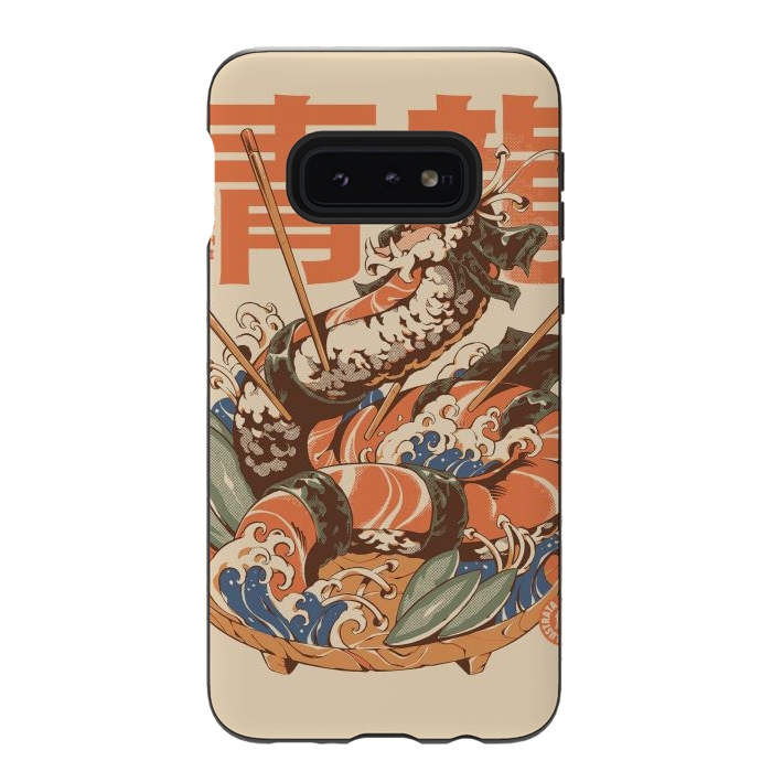 Galaxy S10e StrongFit Dragon Sushi by Ilustrata