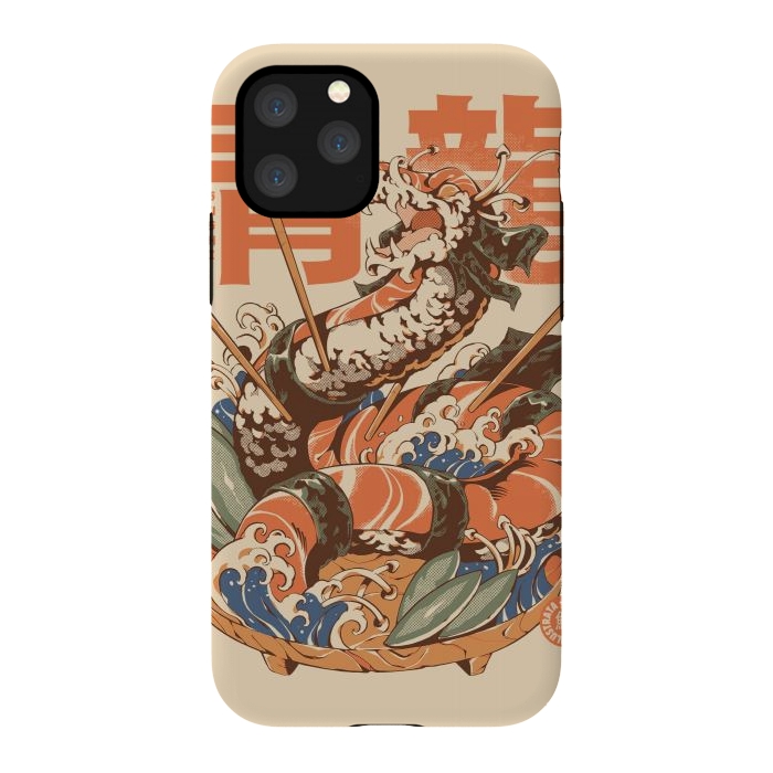 iPhone 11 Pro StrongFit Dragon Sushi by Ilustrata