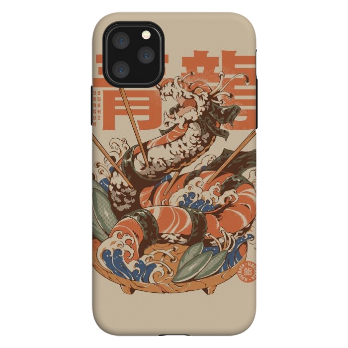 iPhone 11 Pro Max StrongFit Dragon Sushi by Ilustrata
