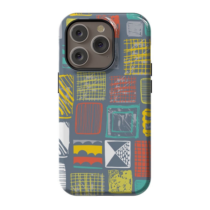 iPhone 14 Pro StrongFit Square Metropolis Leaves by Rachael Taylor