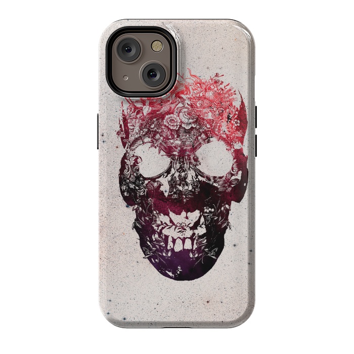 iPhone 14 StrongFit Floral Skull by Ali Gulec