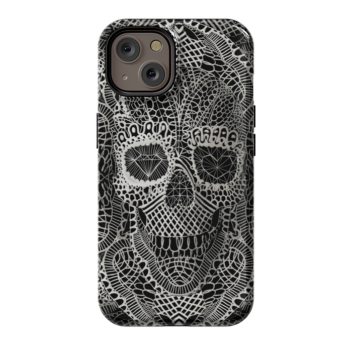 iPhone 14 StrongFit Lace Skull by Ali Gulec