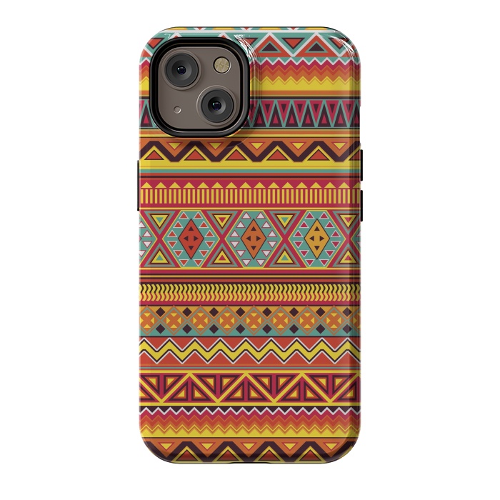 iPhone 14 StrongFit AZTEC PATTERN by Diego Tirigall