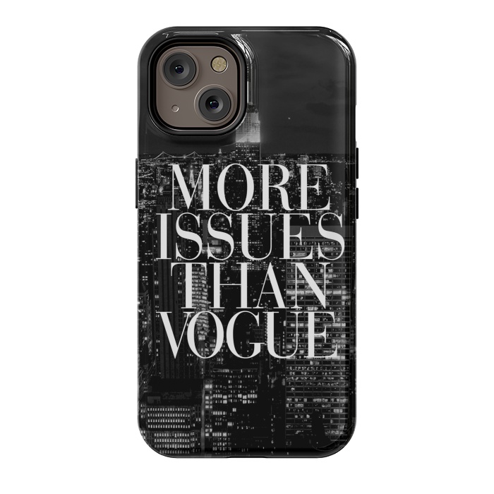 iPhone 14 StrongFit Siphone vogue issues nyc skyline by Rex lambo