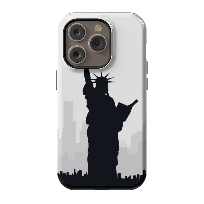 iPhone 14 Pro StrongFit Drunk Liberty by Sebastian Parra