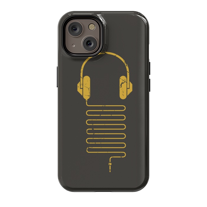 iPhone 14 StrongFit GOLD HEADPHONES by Sitchko