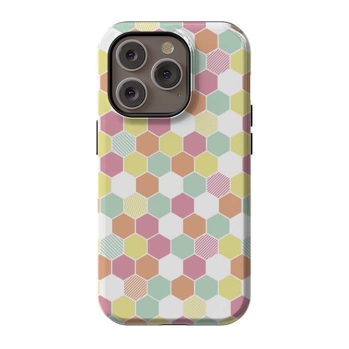 iPhone 14 Pro StrongFit Geo Hex by Alice Perry Designs