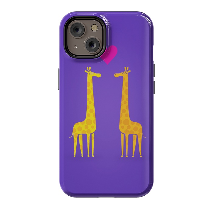 iPhone 14 StrongFit Couple in Love Purple by Philipp Rietz