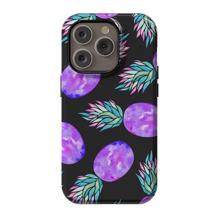 iPhone 14 Pro StrongFit Pineapple a la mode by Amaya Brydon