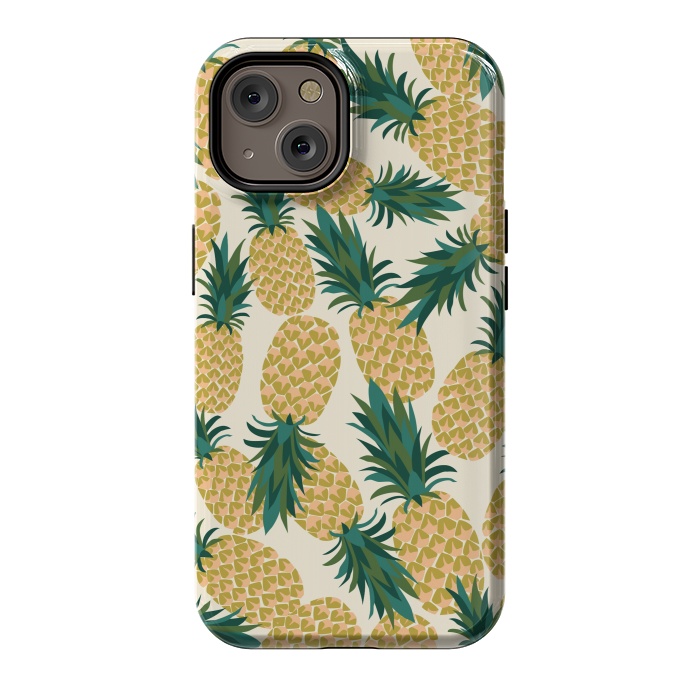 iPhone 14 StrongFit Pineapples by Laura Grant
