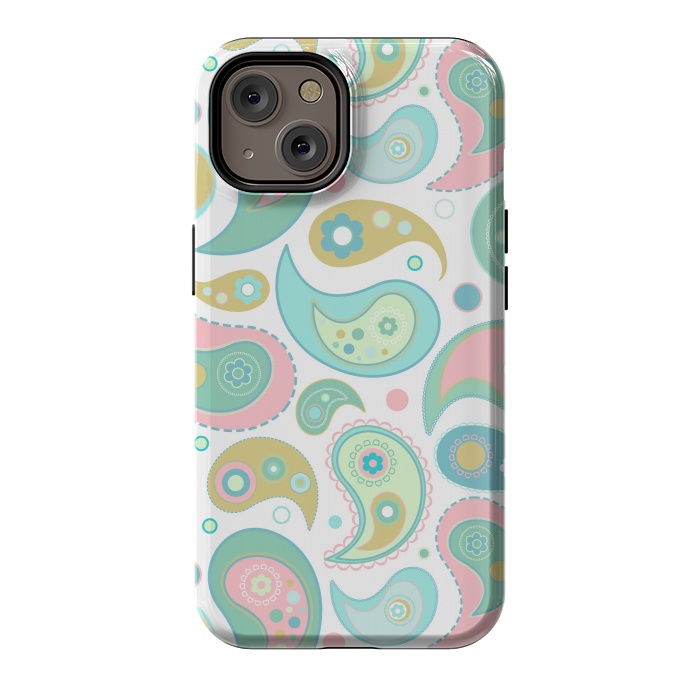 iPhone 14 StrongFit Pretty Paisley  by Martina