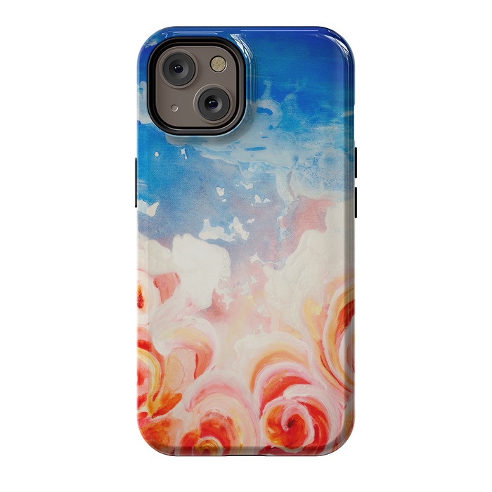 iPhone 14 StrongFit Peachy Roses by ANoelleJay