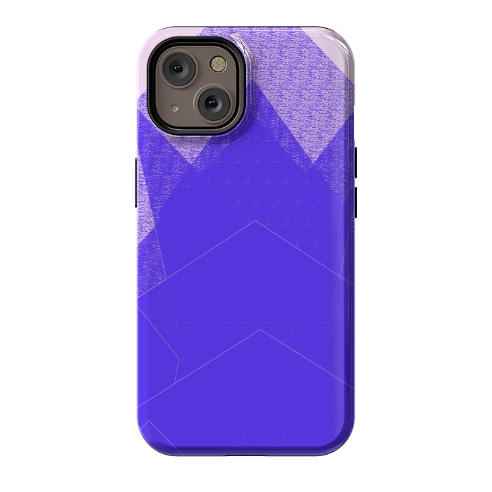 iPhone 14 StrongFit Sunset Mountain Blue by ANoelleJay