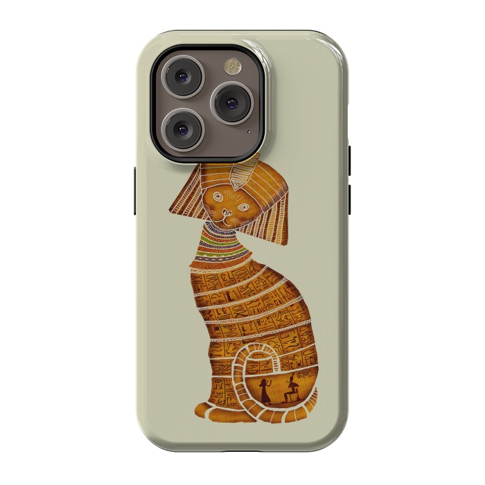 iPhone 14 Pro StrongFit Sphinx Cat by Tummeow